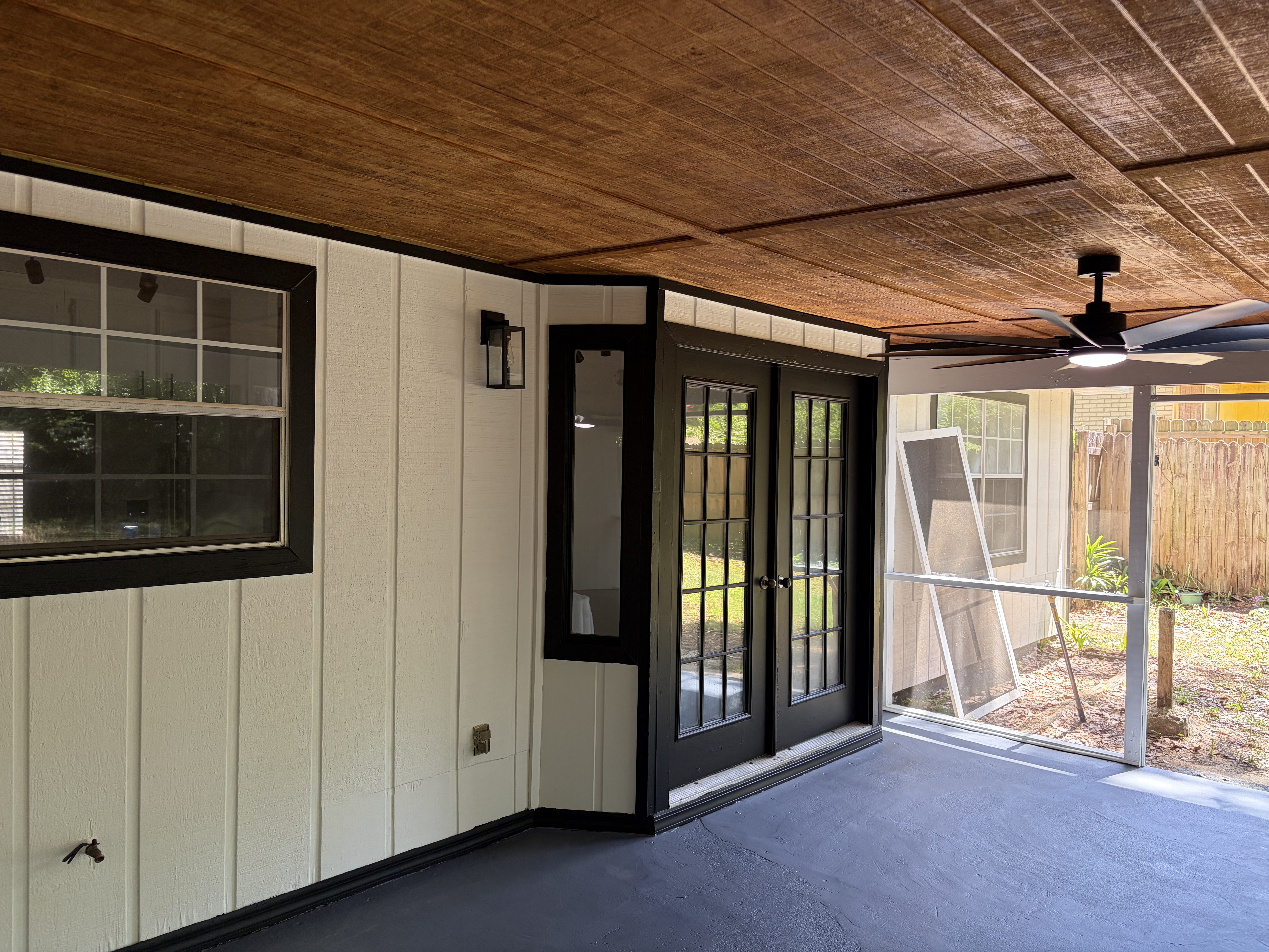 Exterior rebuild work in progress